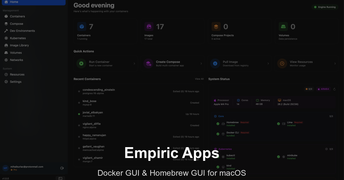 Docker Manager Gui File Manager, Markdown Notes, Homebrew GUI & Docker GUI for macOS ...